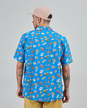 Summer Ice Cream Aloha Shirt Blue