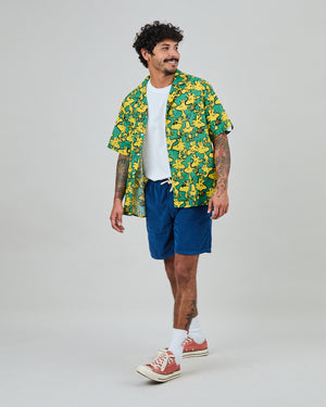 Peanuts Woodstock Aloha Shirts Green