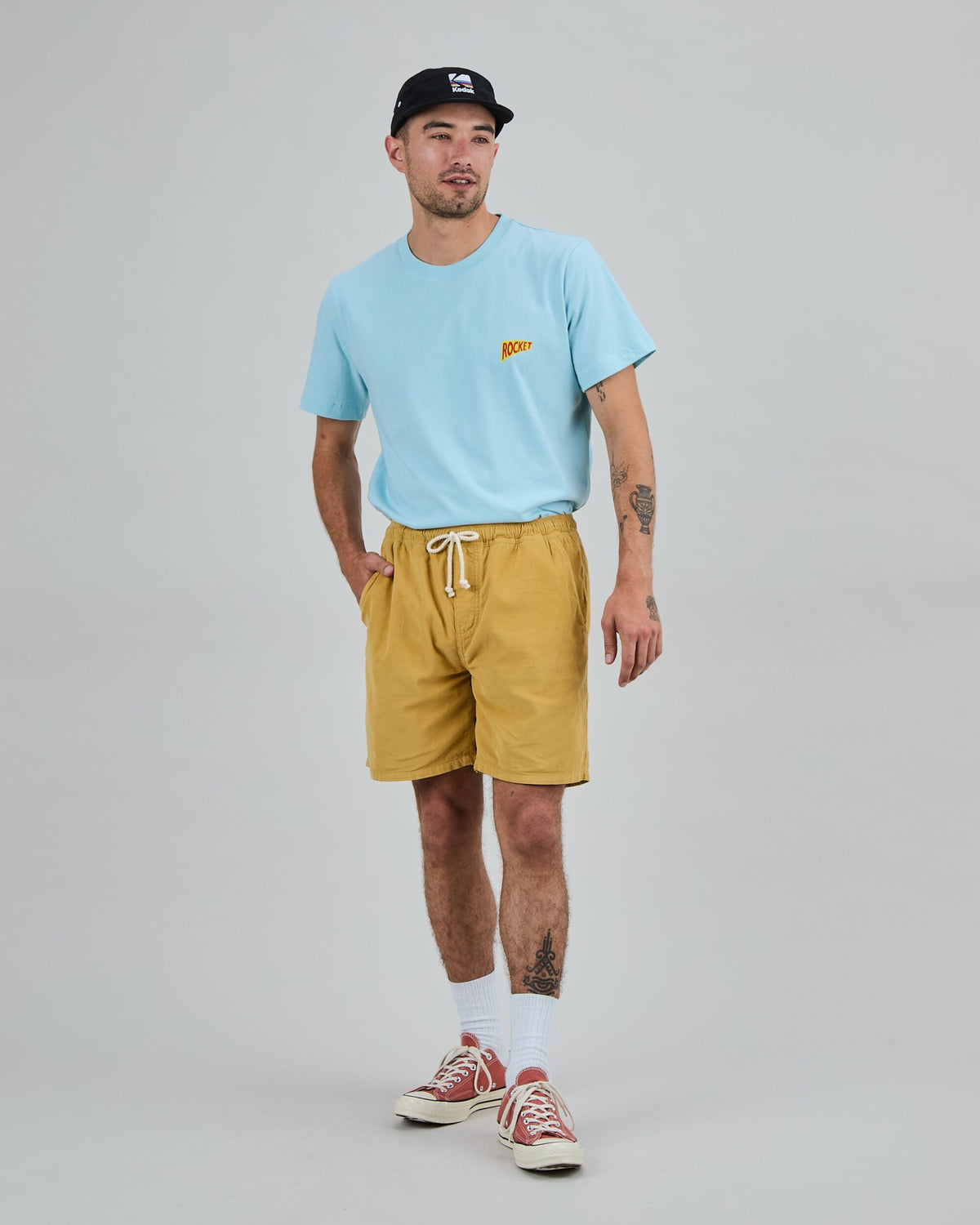 Baby Cord Shorts Mustard