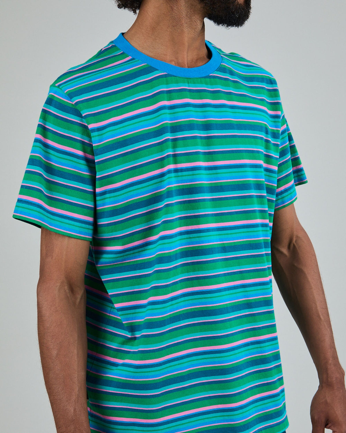 Stripes Regular T-Shirt Blue