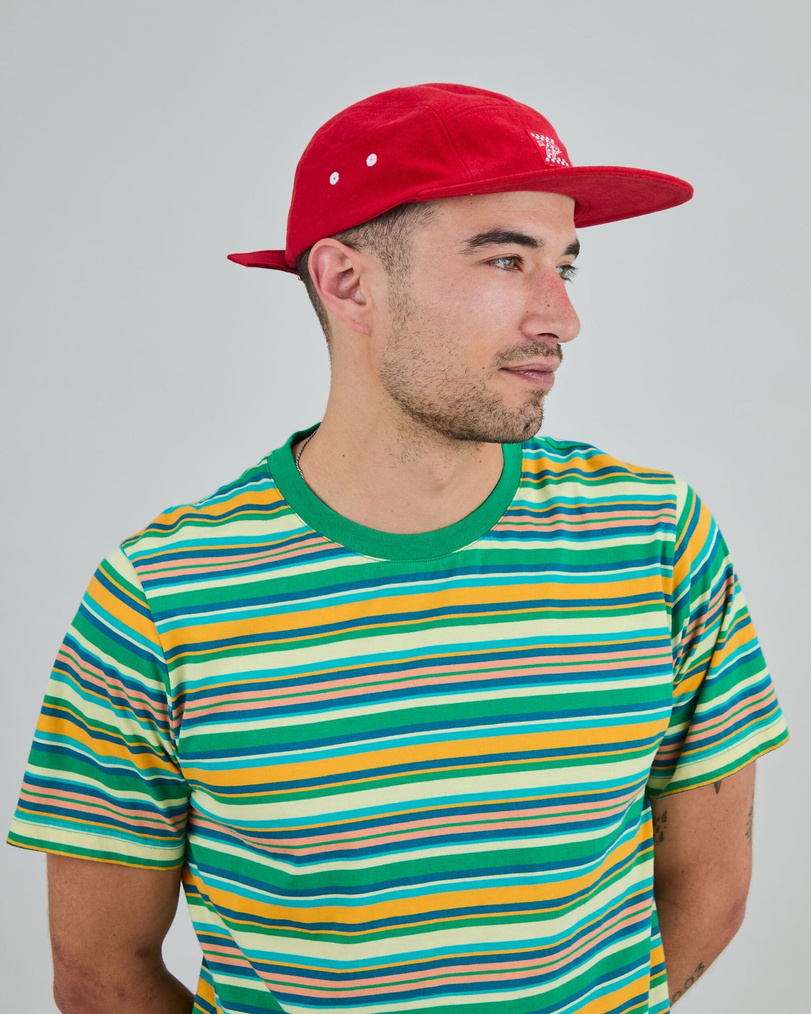 Stripes Regular T-Shirt Green
