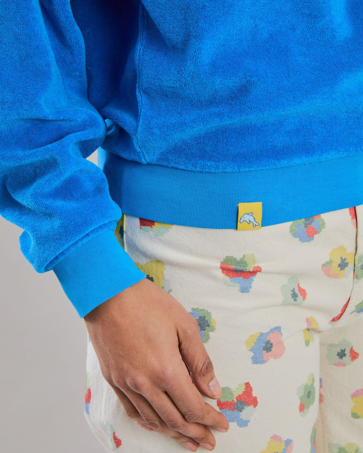 Terry Ranglan Sweatshirt Blue