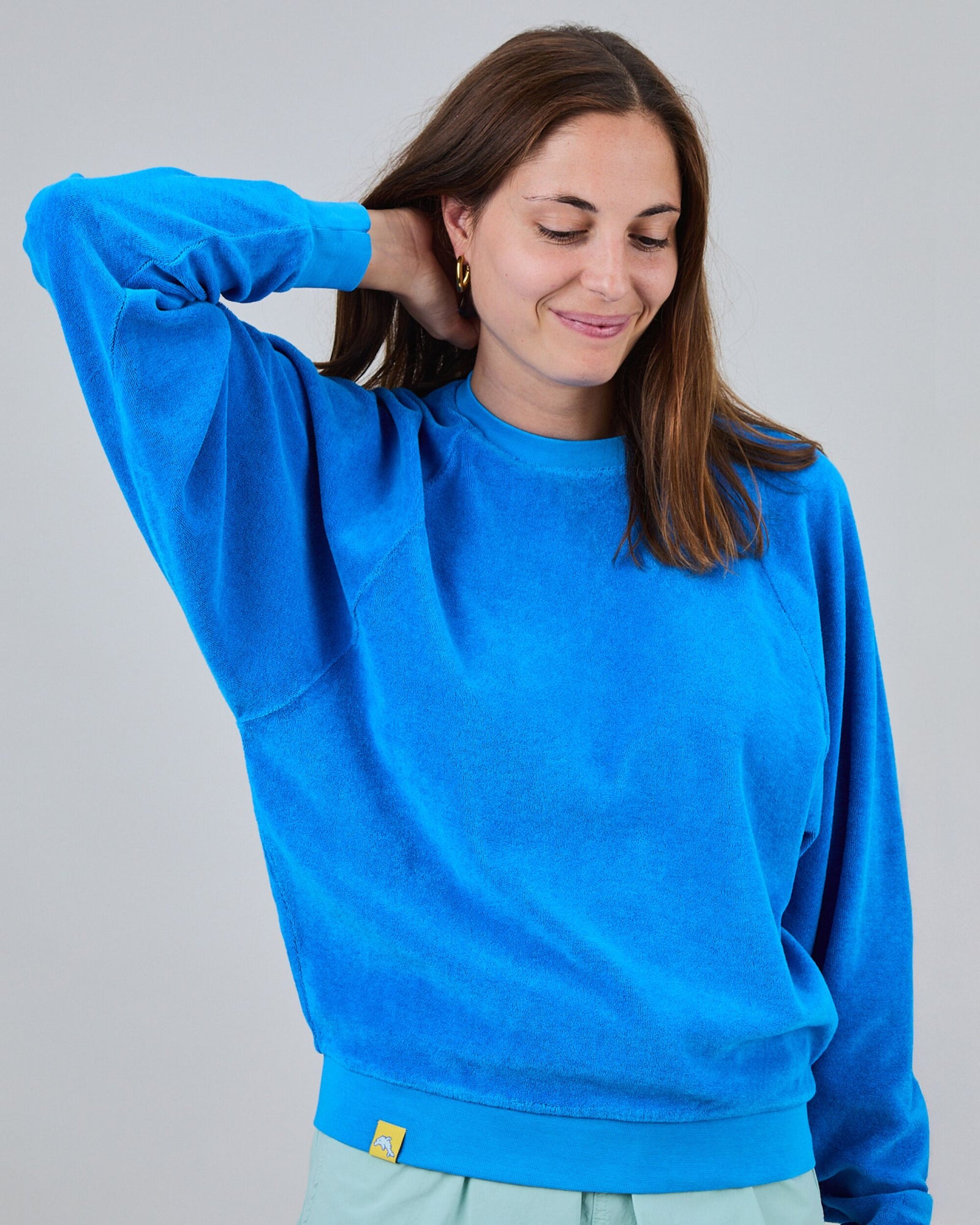 Terry Ranglan Sweatshirt Blue