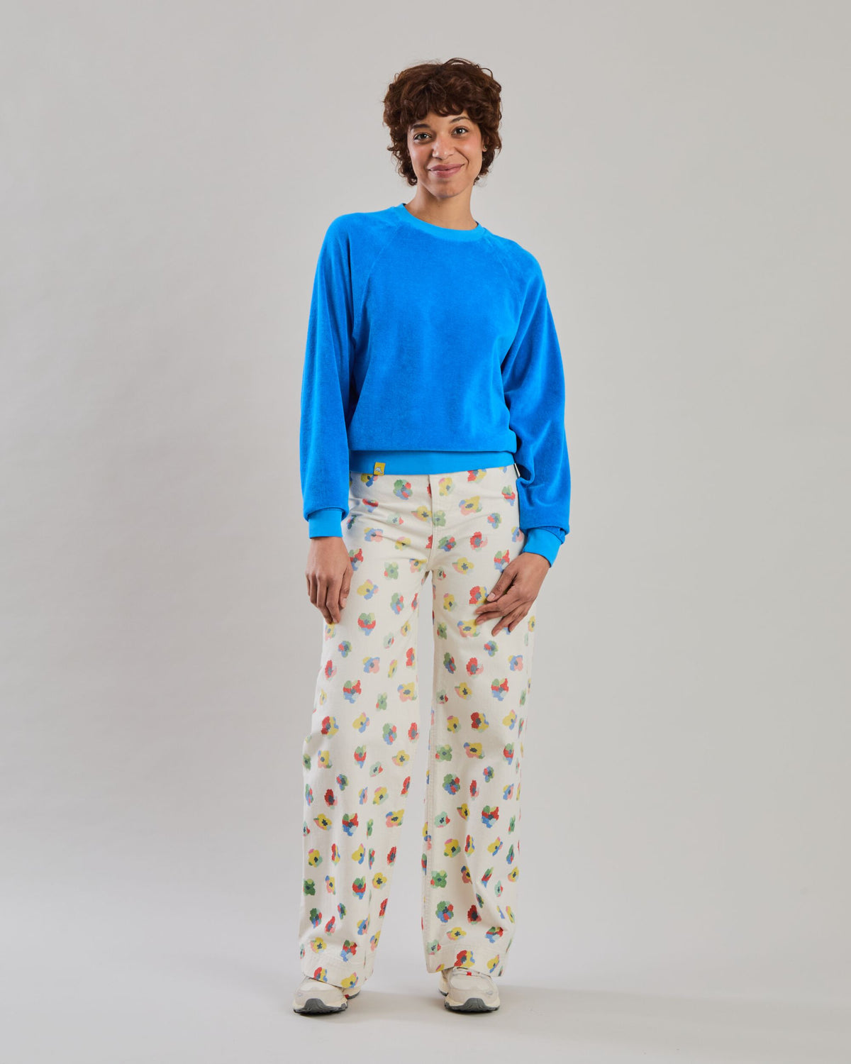 Terry Ranglan Sweatshirt Blue