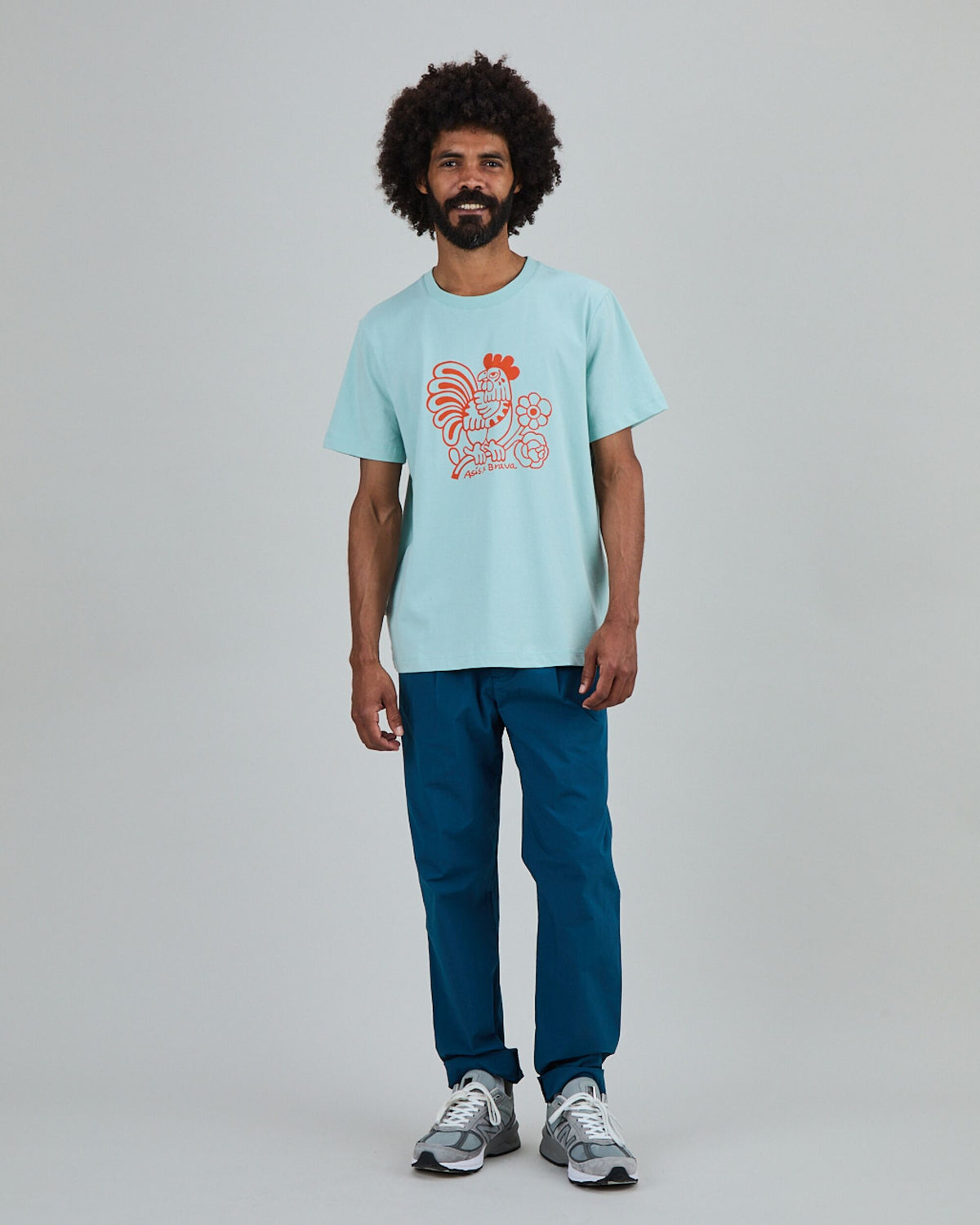 Asis Percales Kikiriki Oversize T-Shirt blue