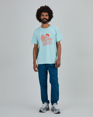 Asis Percales Kikiriki Oversize T-Shirt blue