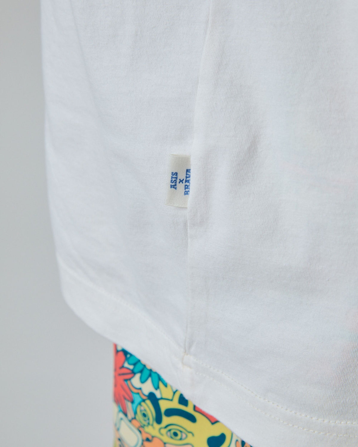 Asis Percales Party Animal Oversize T-Shirt White