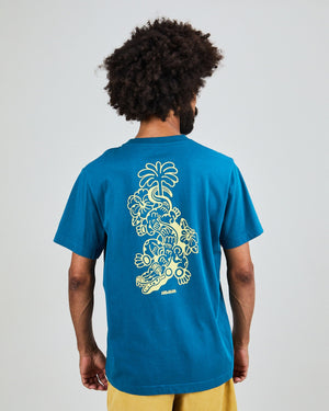 Asis Percales Crocodylus T-Shirt Blue