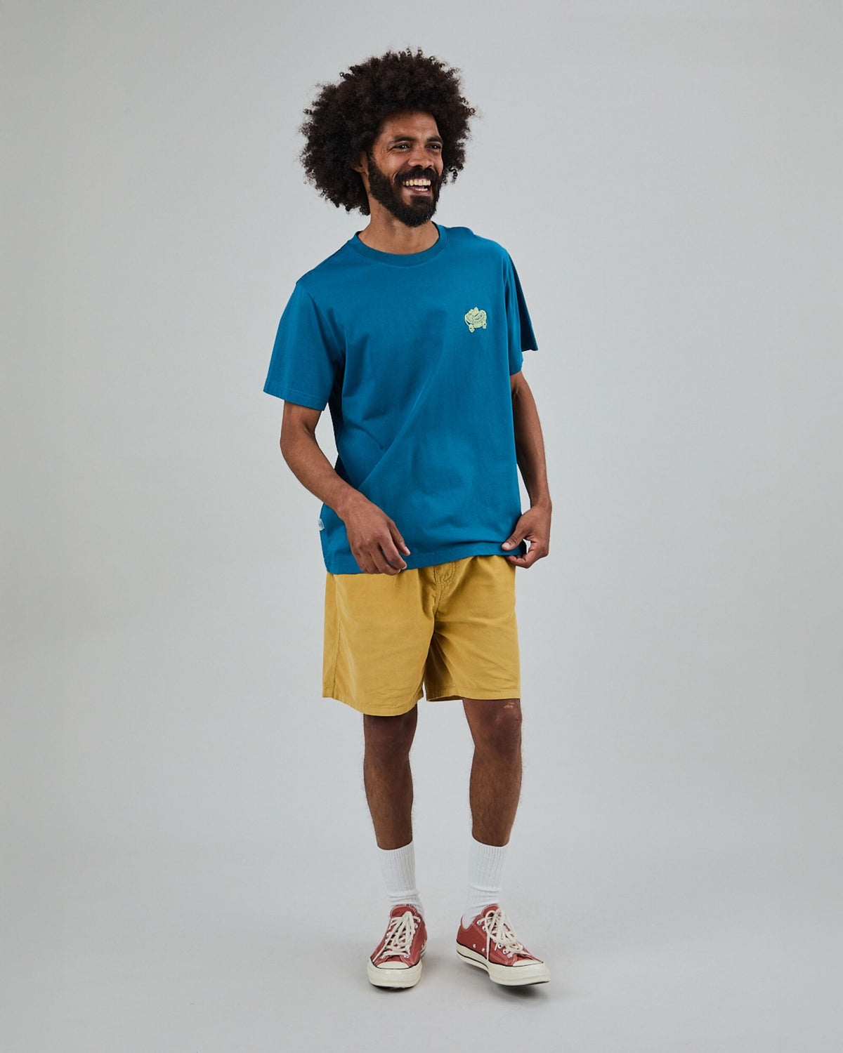 Asis Percales Crocodylus T-Shirt Blue