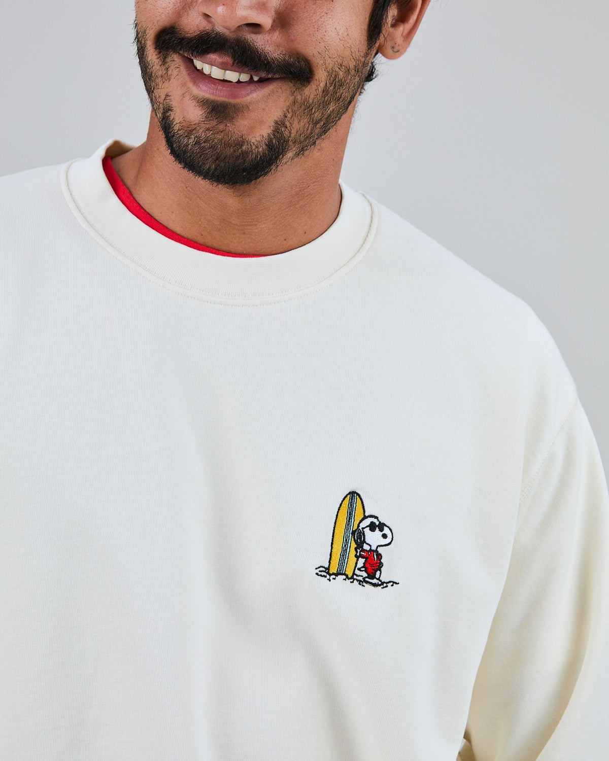 Peanuts Surf Sweatshirt Ecru