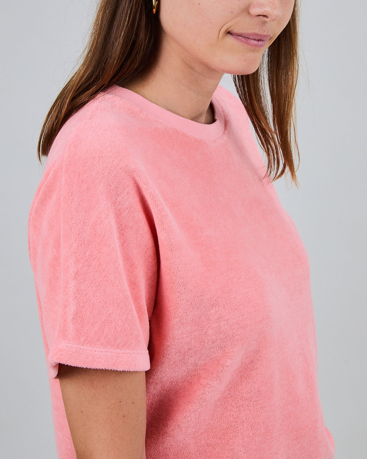 Terry oversize Tee Peach