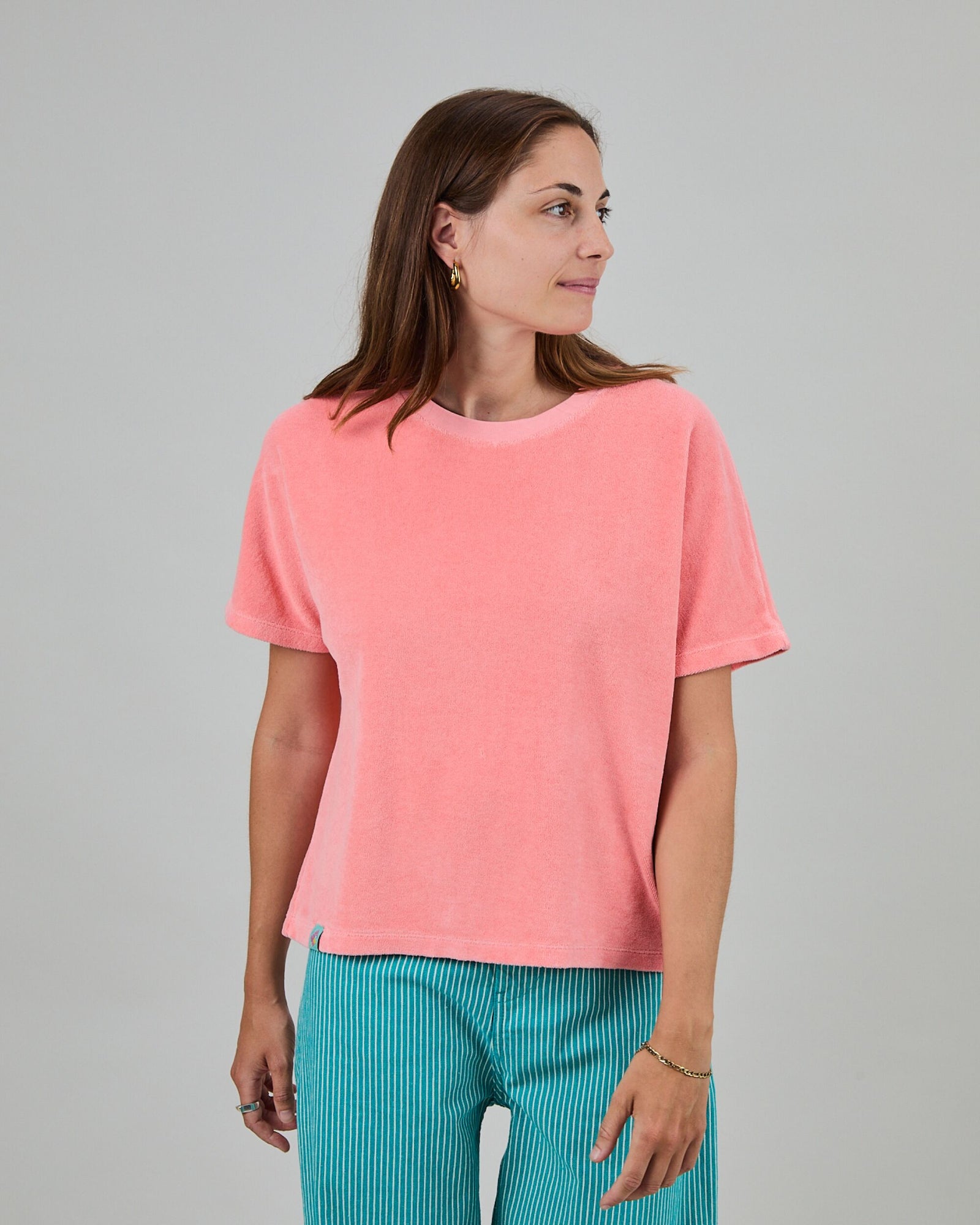Terry oversize Tee Peach