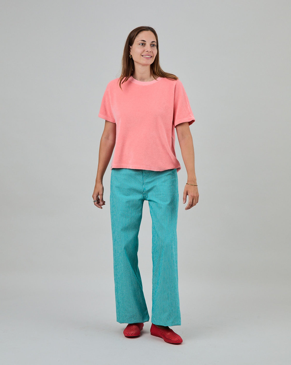 Terry oversize Tee Peach