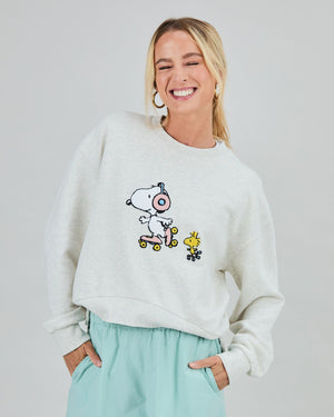 Peanuts Roller Sweatshirt Ecru