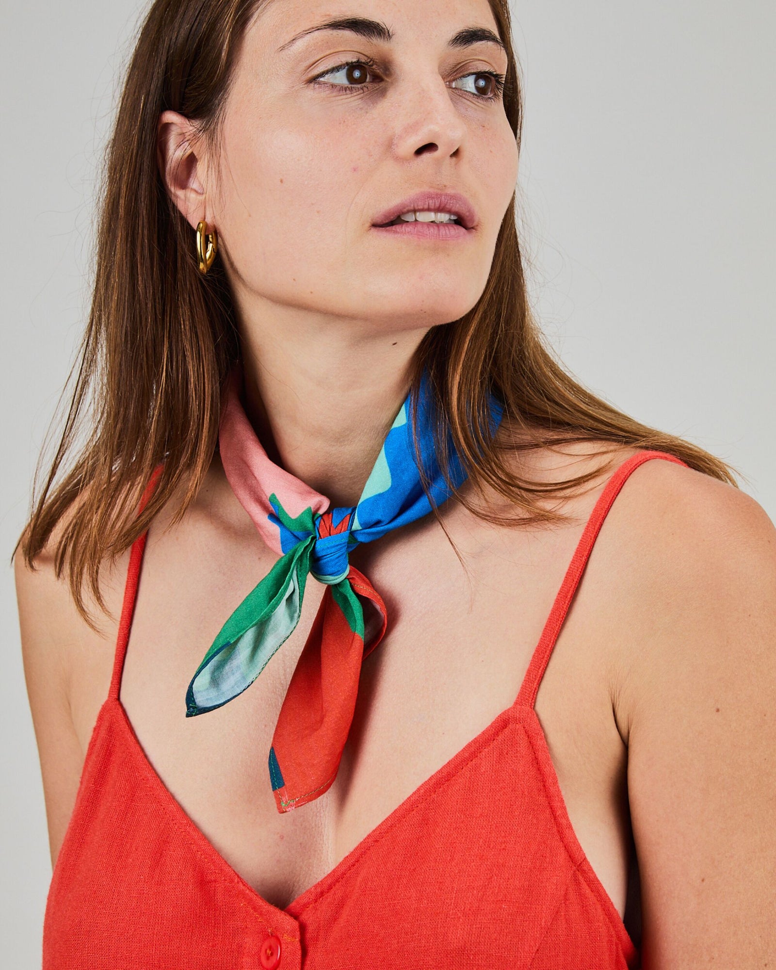 Maxi Flower Cotton Scarf