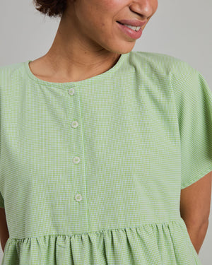 Checks Oversize Shorts Dress Green