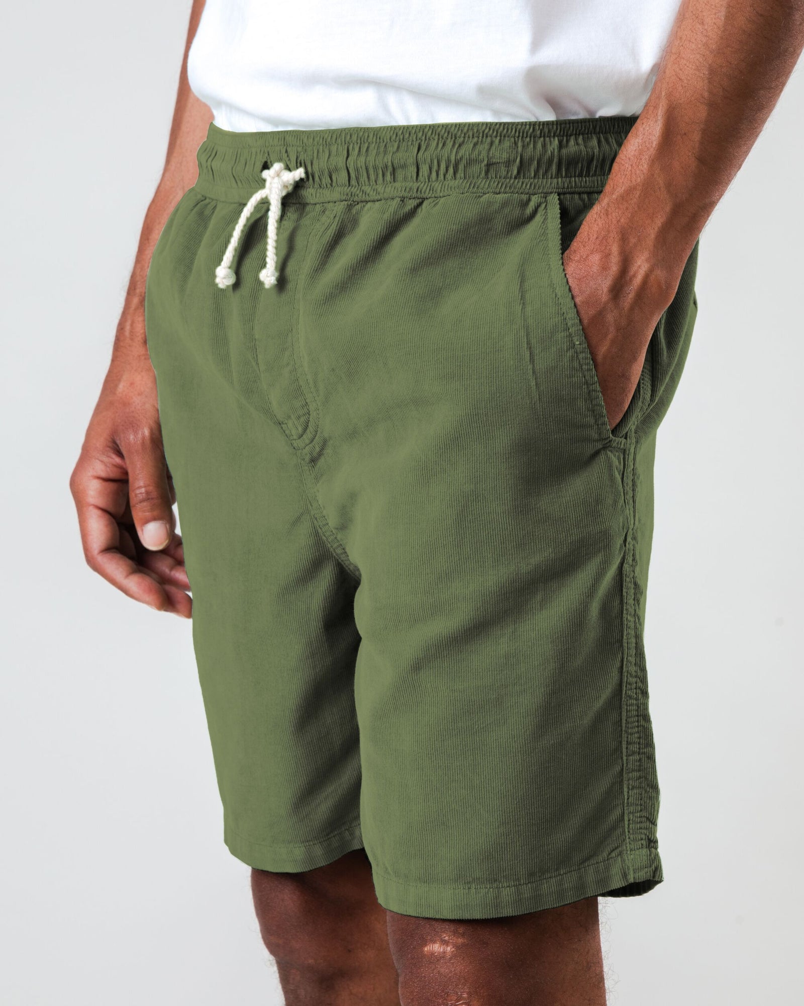 Baby Cord Shorts Stone Green