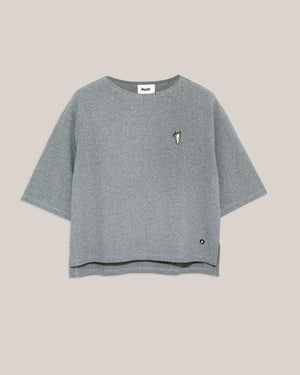 Horse Boxy Sweatshirt Grey Melange