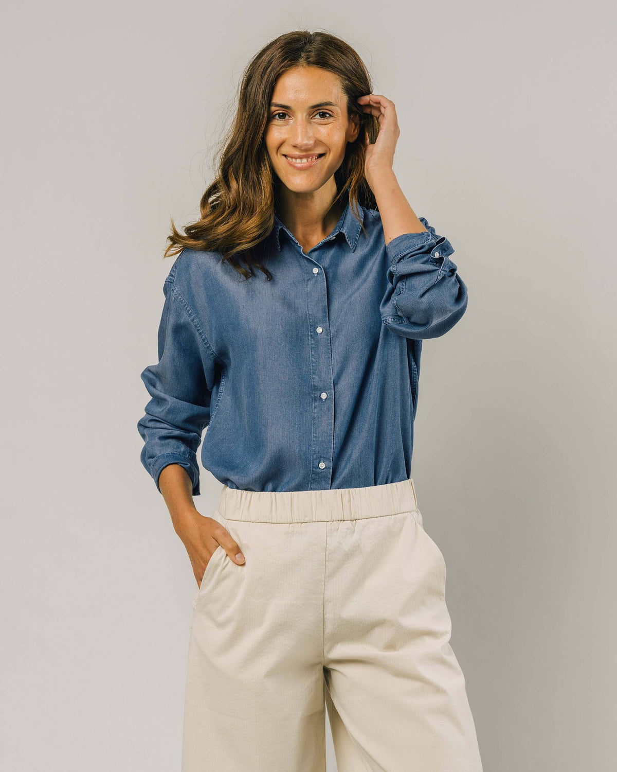 Buy Silver Jeans Women's Long Sleeve Denim Shirt, Indigo, Medium at  Amazon.in