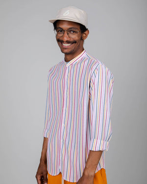 Rainbow Regular Mao Shirt White