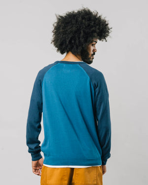 Blue Color Block Sweater