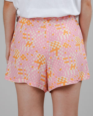 Dizzy Belted Shorts Rose