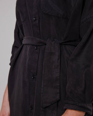Oversize Mao Dress Black