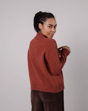 Perkins Wool Cropped Sweater Spice