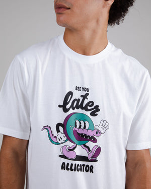 Yeye Alligator Regular T-Shirt White
