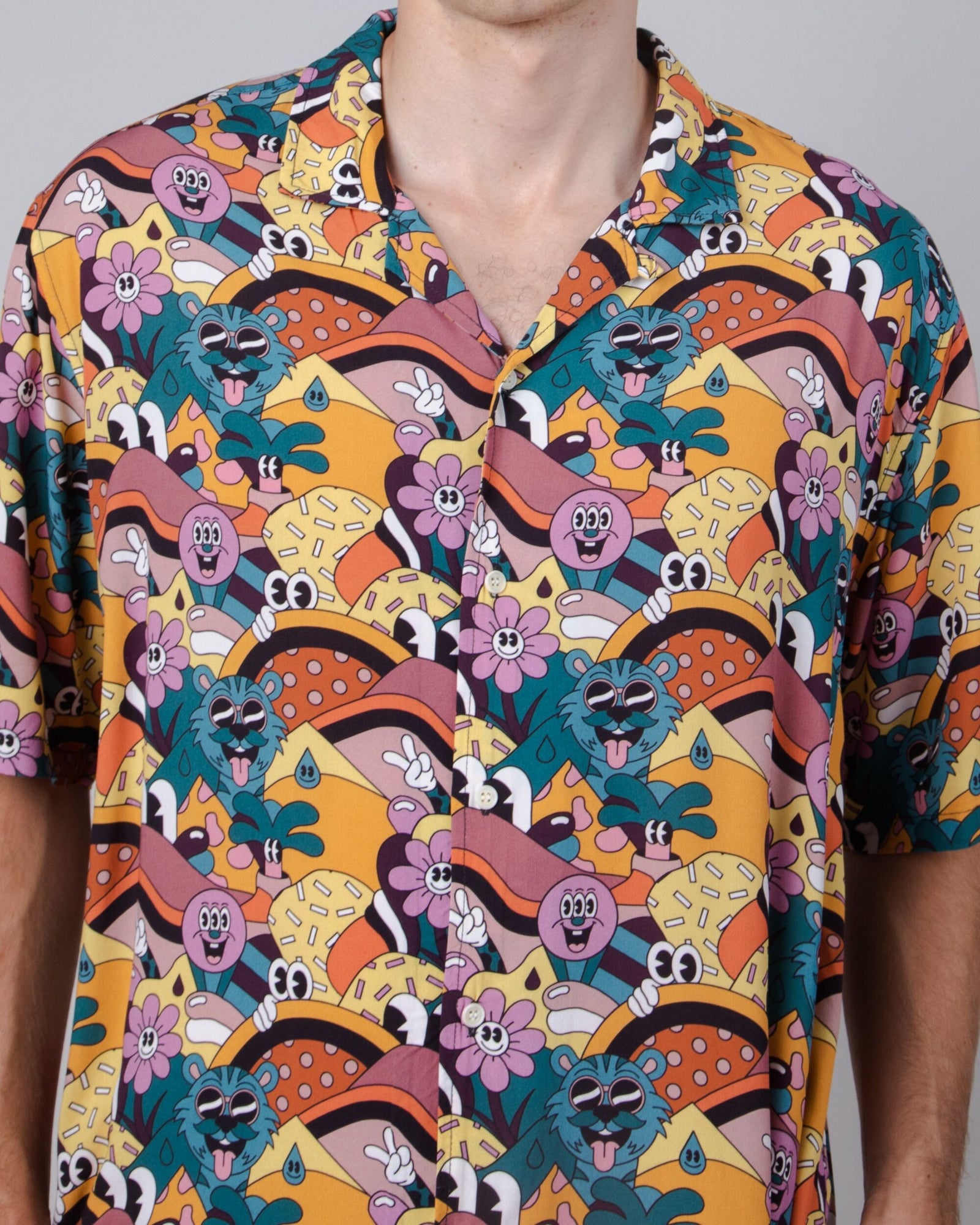 Yeye Weller Aloha Shirt Yellow