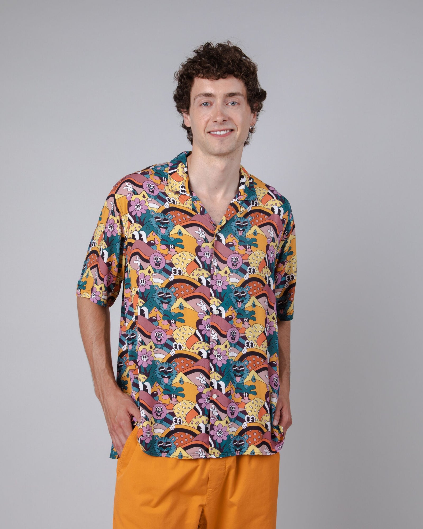 Yeye Weller Aloha Shirt Yellow