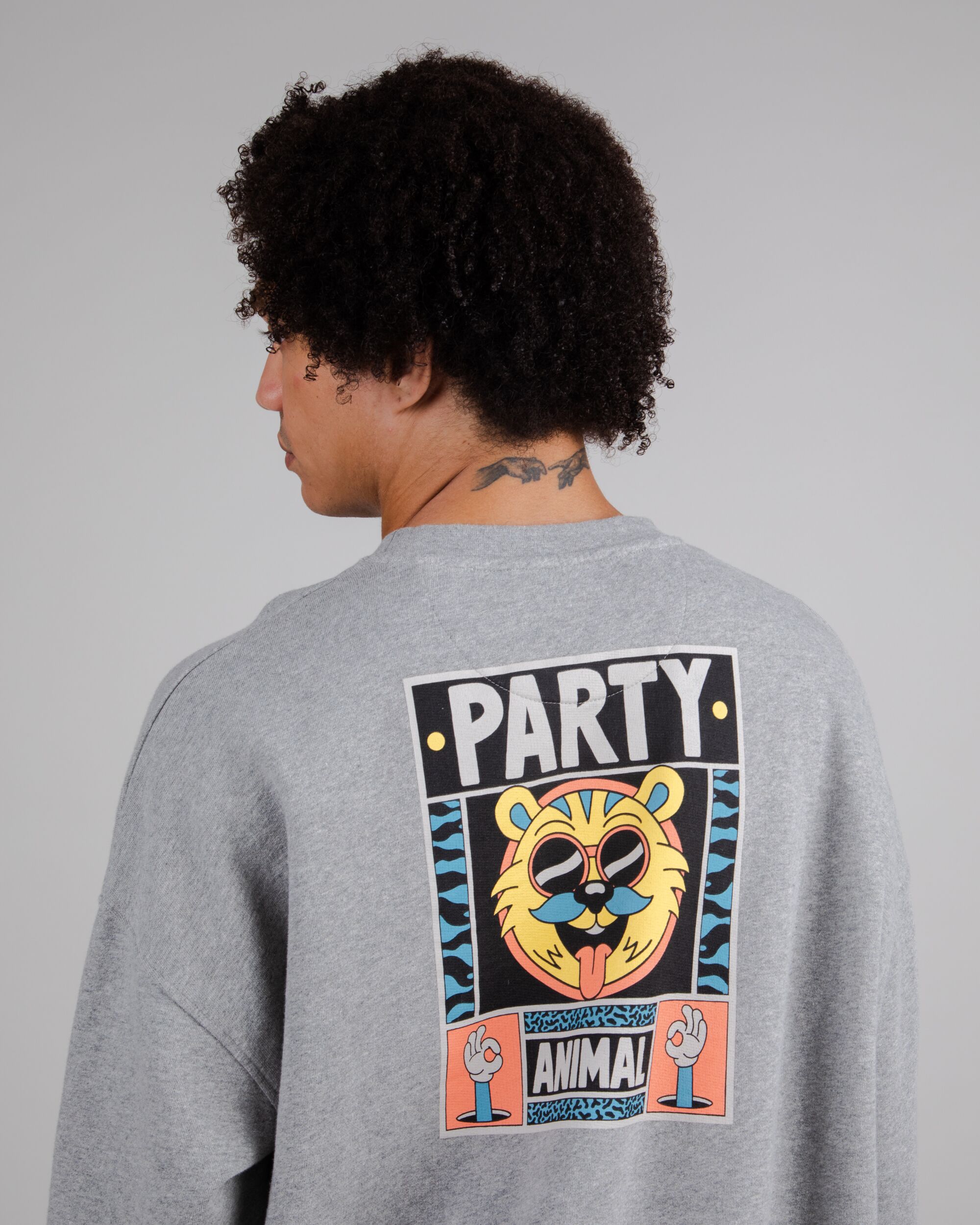 Yeye Weller Party Oversize Sweatshirt Grey