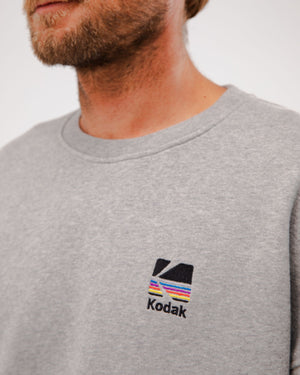 Kodak Color Oversized Sweatshirt Grey Melange