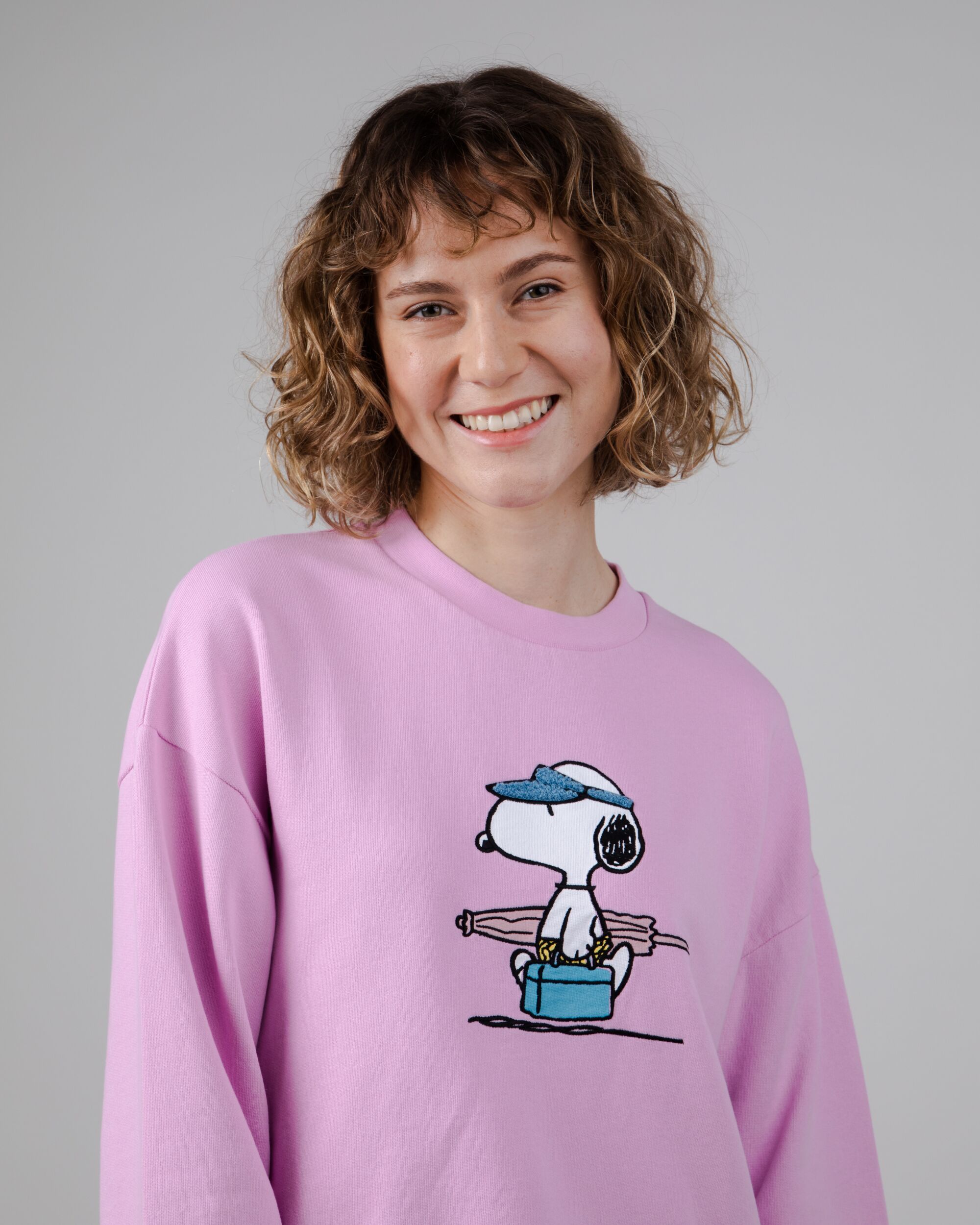 Peanuts Beach Sweatshirt Lilac