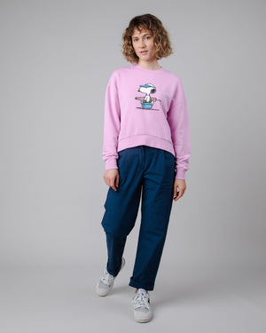 Peanuts Beach Sweatshirt Lilac