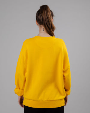 Kodak Logo Rounded Sweatshirt Yellow