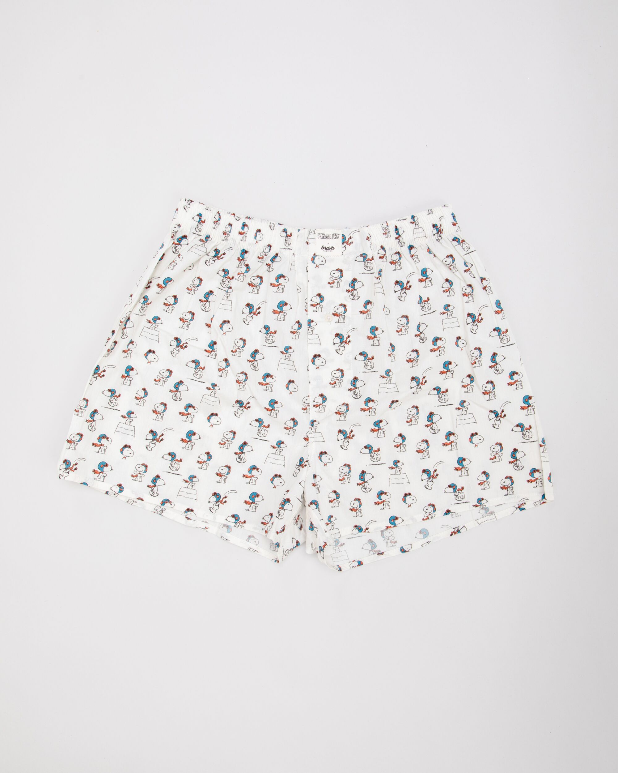 Peanuts Flying Ace Cotton Boxers Ecru