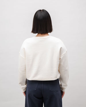 BRV Squared Cotton Sweatshirt Ecru